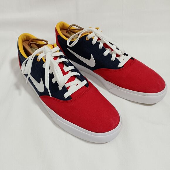 Nike Other - Nike SB Charge Mens Size 13 Canvas Sneakers Red Blue CD6279-600